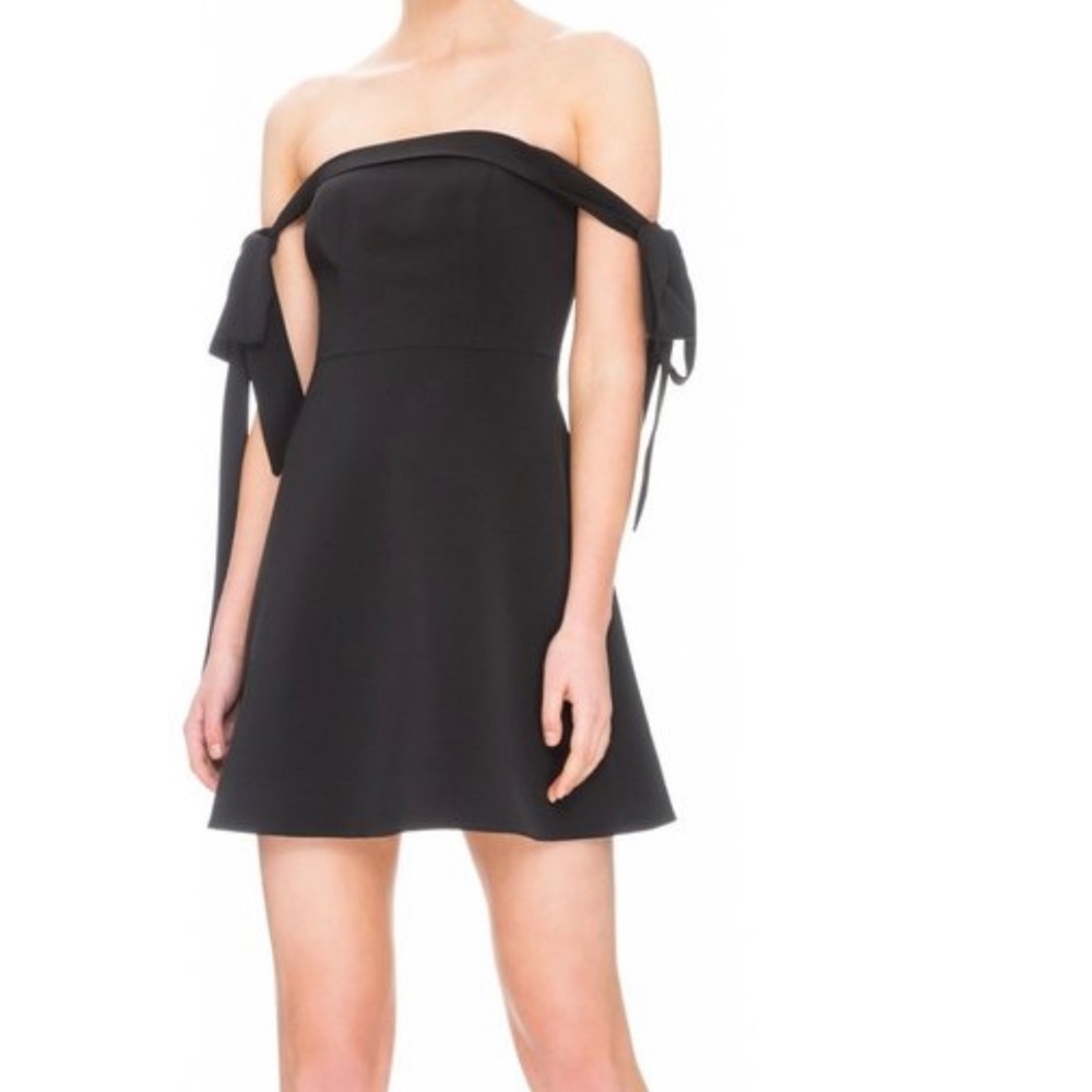Black a line dress